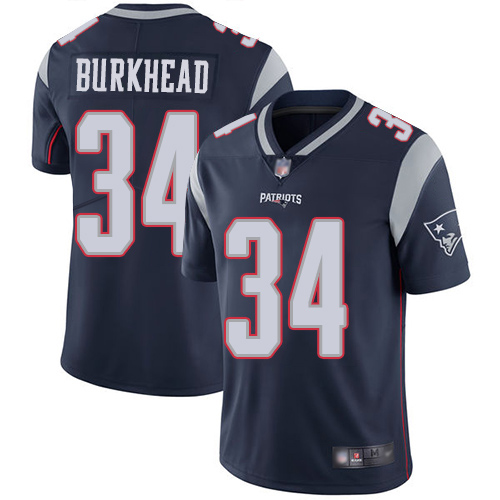 New England Patriots Football #34 Vapor Limited Navy Blue Men Rex Burkhead Home NFL Jersey->women nfl jersey->Women Jersey